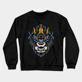 ornament gorilla head Crewneck Sweatshirt